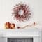 24" Frosted Cypress Wreath with Berries & Pinecones